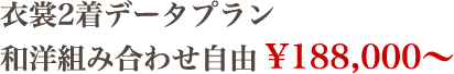 衣裳2着データプラン